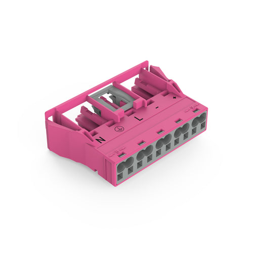 WAGO - Geräteanschluss für steckbare Gebäudeinstallation Snap-In-Buchse 770-785/082-000 5-polig,Kod. B,pink − 50 Stück