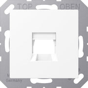 Jung - Einsatz/Abdeckung für Kommunikationstechnik Abdeckung 1-fach A 1569-15 WE WWM f.MJ WE TE-connect