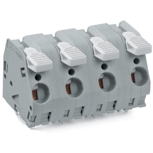 WAGO - Leiterplattenklemme Hebel 2706-303 6mm²,grau − 40 Stück