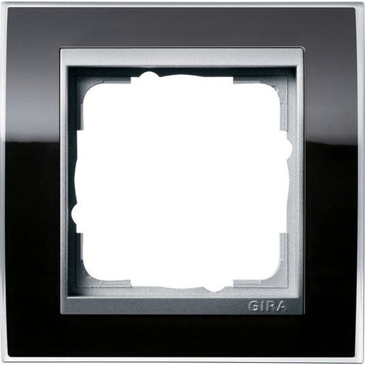 Gira - Abdeckrahmen 1fach 0211736 klar schwarz