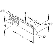 Niedax - Ausleger für Kabeltragsystem Ausleger KTUL 100