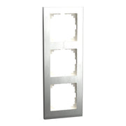 Merten - Abdeckrahmen Decor-Rahmen 3-fach MEG4030-3646 Edelstahl/aluminium
