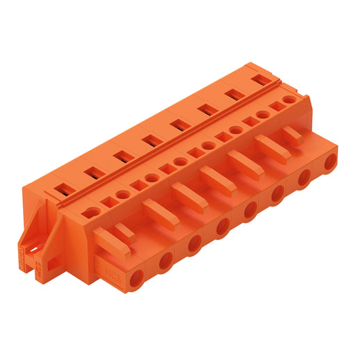 WAGO - Kabelsteckverbinder für Leiterplattensteckverbinder 1-Leiter-Federleiste 231-708/031-000 CAGECLAMP,2,5mm²,or − 25 Stück