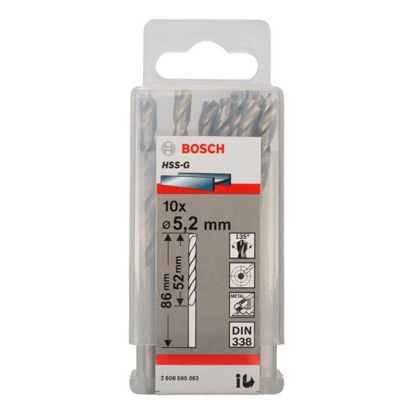 Bosch - Bohrer PRO Metal HSS-G 2608595063 Spiralbohrer 5,2 x