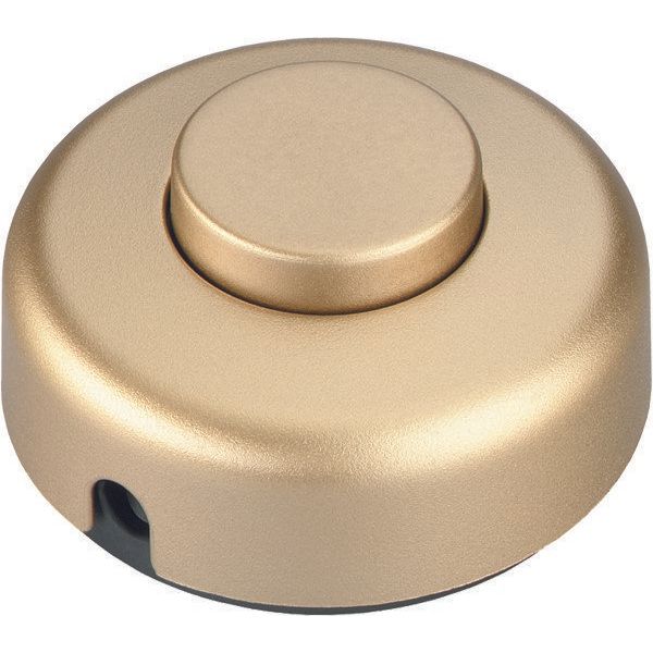 Bachmann - Schnurschalter/-dimmer Tret-Zwischenschalter 924.056 gold