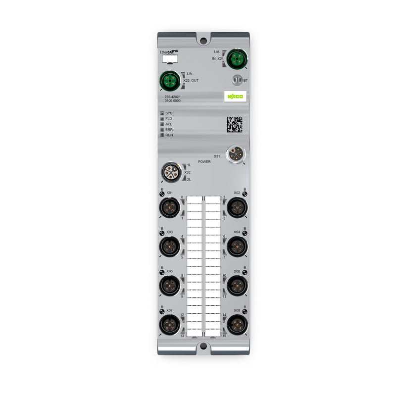 WAGO - Feldbus, Dez. Peripherie - Funktions-/Technologie-Modul Anschlussblock 765-4202/100-000 8-Port-IO, EtherCAT