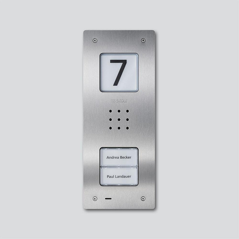 Siedle&Söhne - Türstation für Türkommunikation Audio-Türstation CAU 850-2-0 E Edelstahl gebürstet