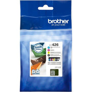 Brother - Verbrauchsmaterial für Telefax/Drucker/MFC Farbtintenset 4fach LC-426VAL SW, Cyan, Mag, Gelb