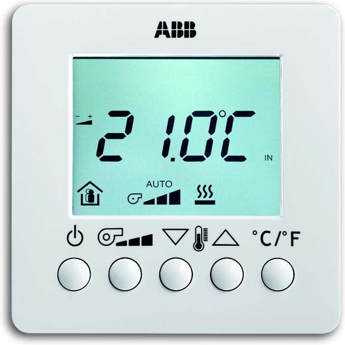 ABB Stotz S&J - Bussystem-Raumtemperaturregler Raumtemperaturregler AP 6138/11-84-500 Fan Coil m.Display