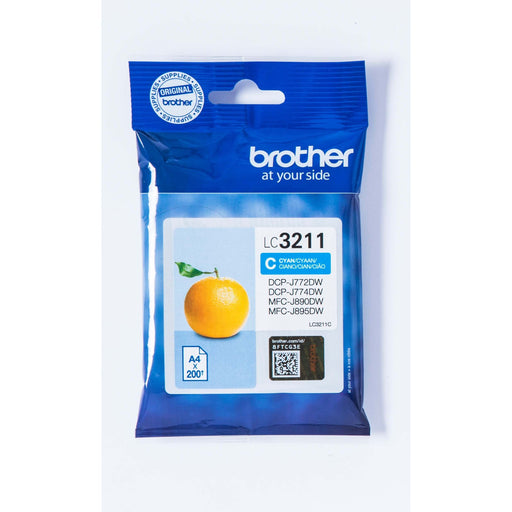 Brother - Verbrauchsmaterial für Telefax/Drucker/MFC Tintenpatrone LC-3211C cyan