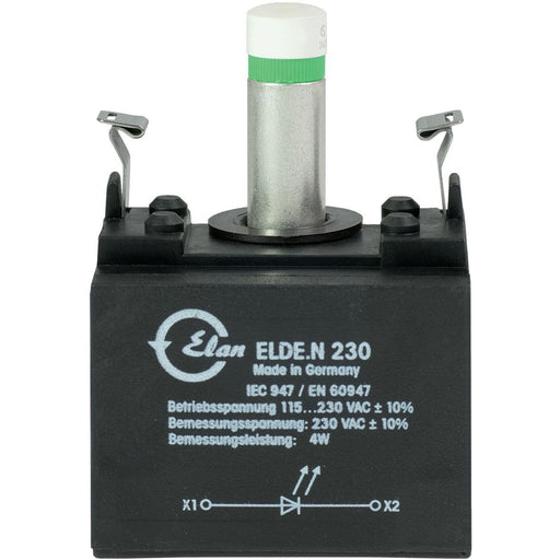 Schmersal - Lampenfassungsblock für Befehls- und Meldegeräte LED-Leuchtelement ELDE.NGN230 grün − 1 Stück by Schmersal
