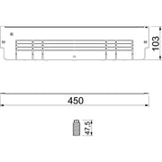 OBO Bettermann - Höhenausgleichsring/-rahmen für Unterflurkanalsysteme Höhenausgleich-Bausatz ASH 350-4 240 (VE4) 450x103x46 − 1 Packung