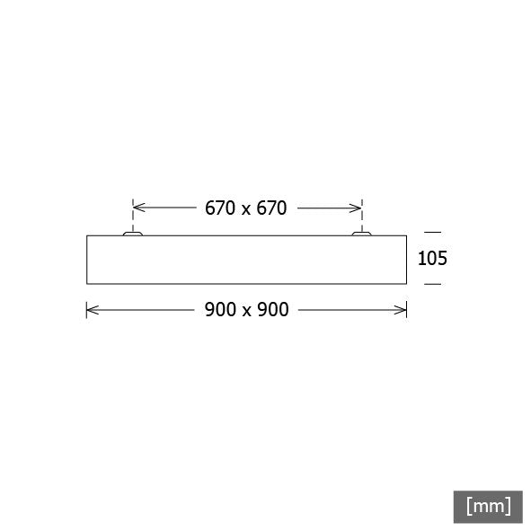 LTS Licht&Leuchten - Decken-/Wandleuchte LED-Pendel-/Anbauleuchte PLL 52.900 #642300 830 DALI opal sw