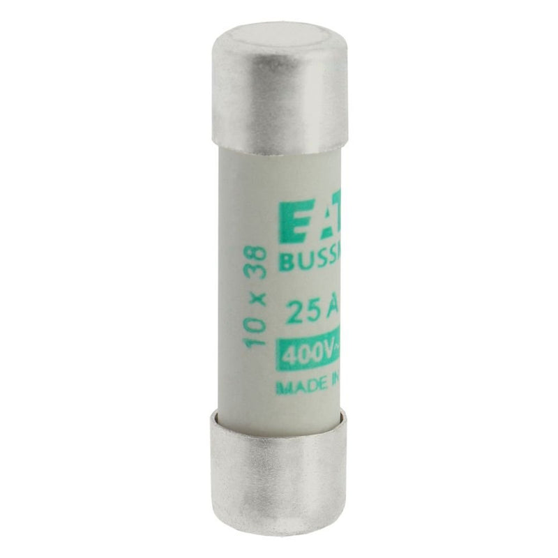 Eaton - Zylindrische Sicherung Sicherungseinsatz Nieders. C10M25 25A AC 400V 120kA − 10 Stück