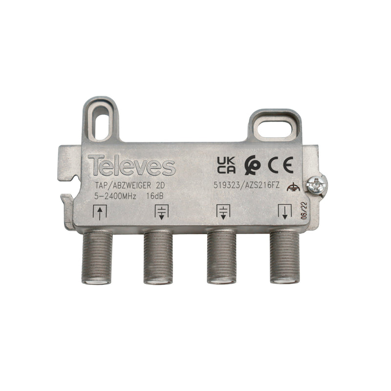 Televes - Abzweiger und Verteiler Abzweiger 2f AZS216FZ 16dB, 5-2400 MHz