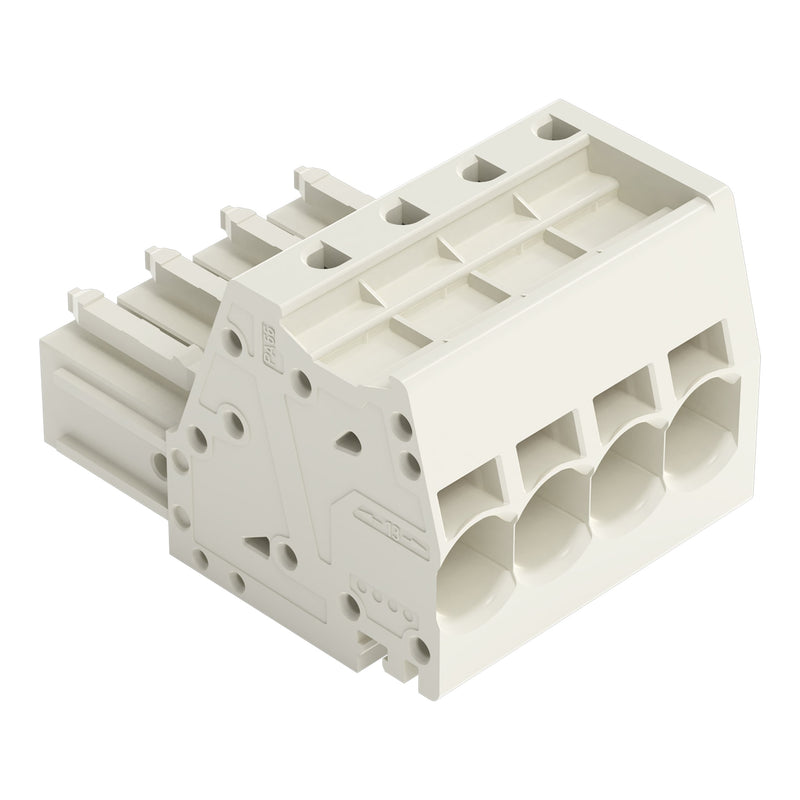 WAGO - Ein- und mehrpolige Klemmenleiste 1-Leiter-Federleiste 831-3104 CAGECLAMP,10mm²,lgr − 24 Stück