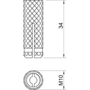 OBO Bettermann - Allzweckdübel MS-Spreizdübel 865 M10x34 − 100 Stück