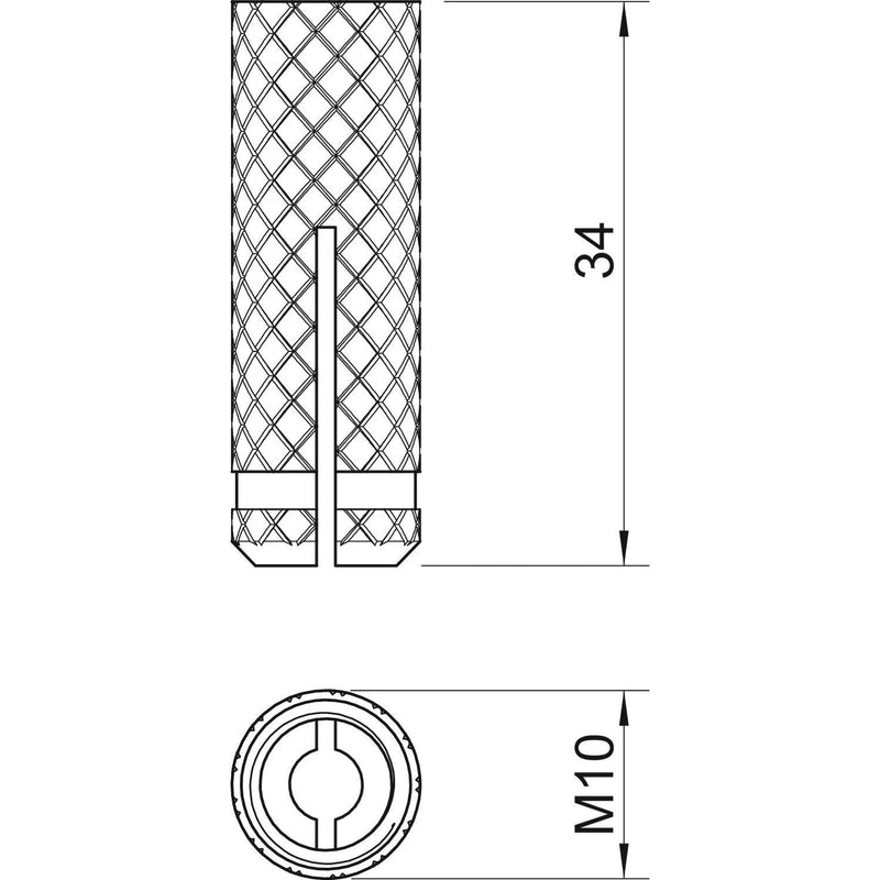 OBO Bettermann - Allzweckdübel MS-Spreizdübel 865 M10x34 − 100 Stück