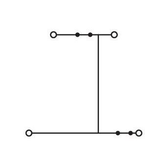 WAGO - Durchgangs-Reihenklemme Doppelstockklemme 870-509 0,08-2,5/4qmm bl N − 50 Stück