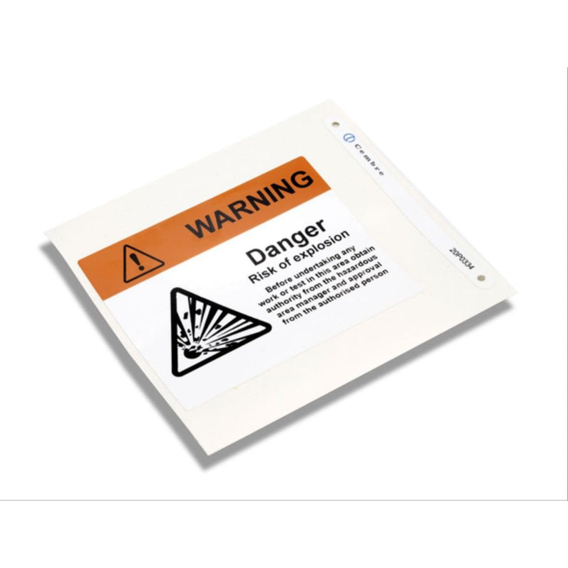 Cembre - Kennzeichnungsmaterial MG-SIGNS-PY 991058 (105X14 991058 0 WH-OR) − 50 Stück