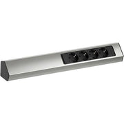 Bachmann - Mehrfachsteckdose CASIA Steckdosenleiste 2m 932.004 Edelstahl-Optik