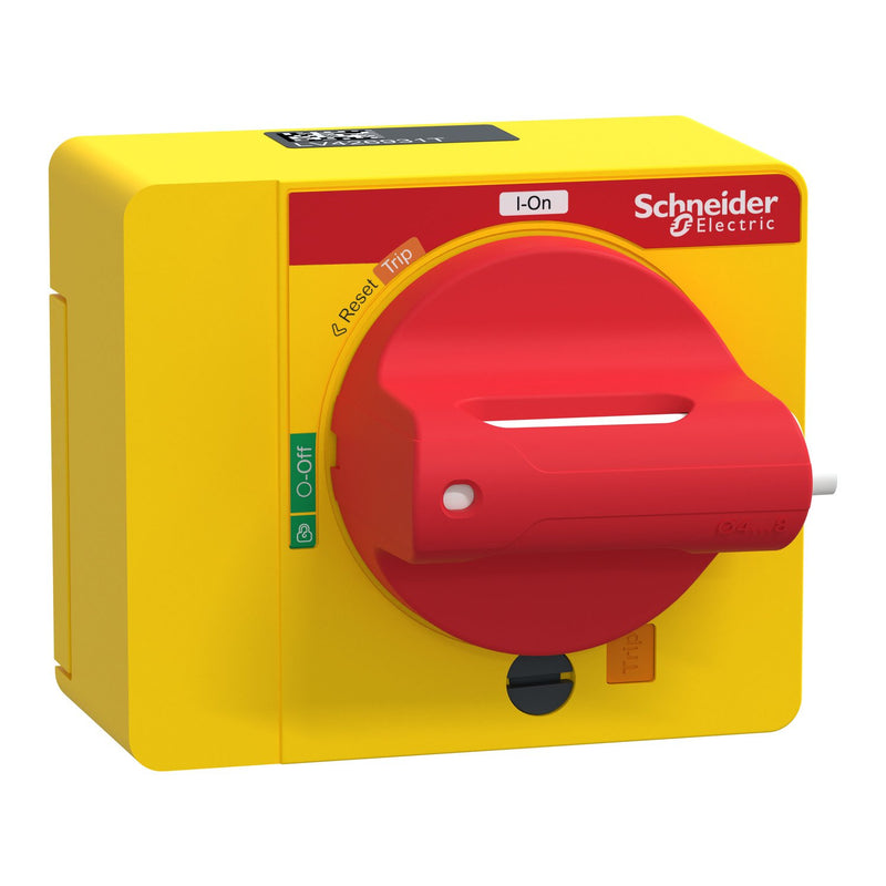 Schneider Electric - Handgriff für Schaltgeräte Direkter Drehantrieb LV426931T mit Griff in Rot/Gel