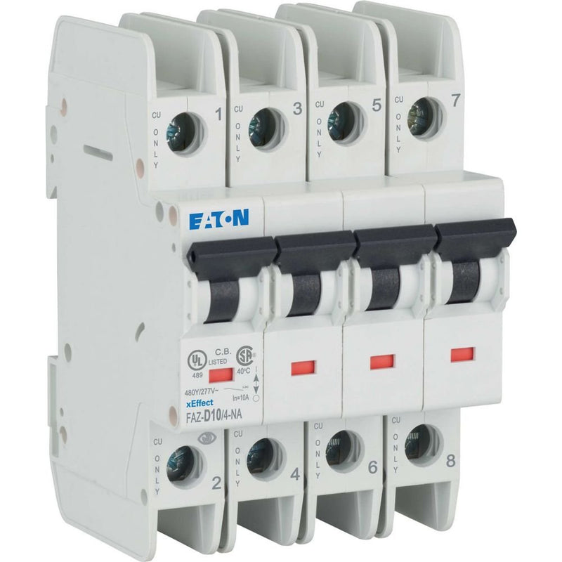 Eaton - Leitungsschutzschalter FAZ-D10/4-NA 10A Charakt.: D, NA