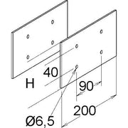Niedax - Verbinder für Kabeltragsystem GFK-Stoßverbinder KKGH 110 (1Paar)