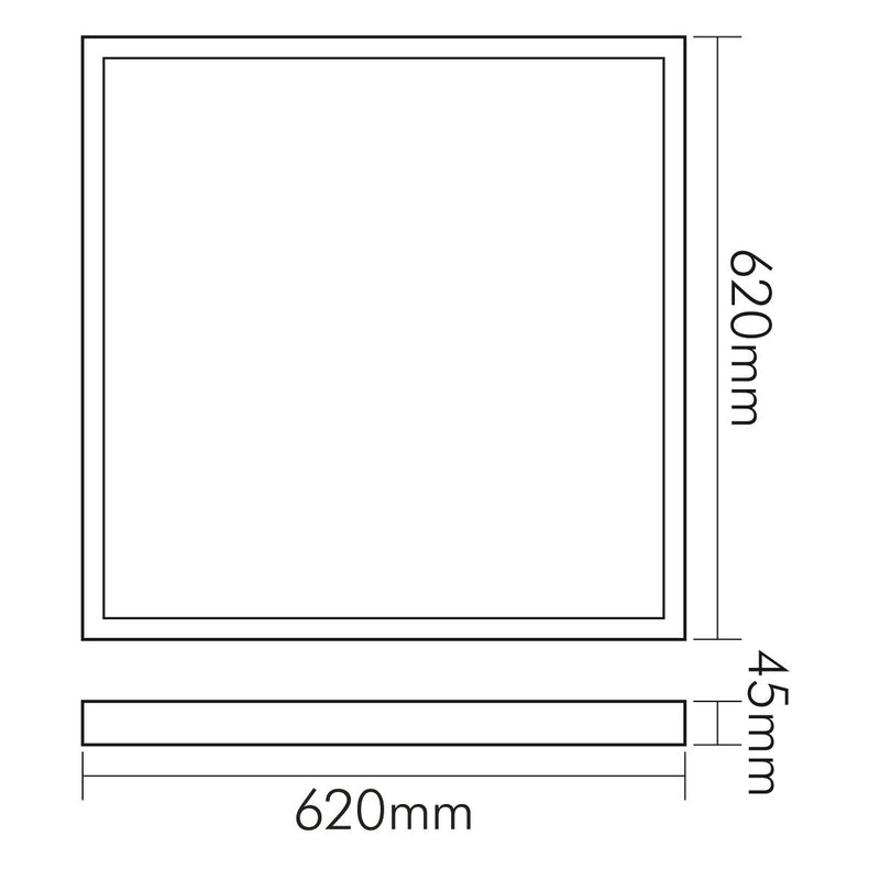 Nobile - Decken-/Wandleuchte LED-Aufbau-Panel 1580351012 830