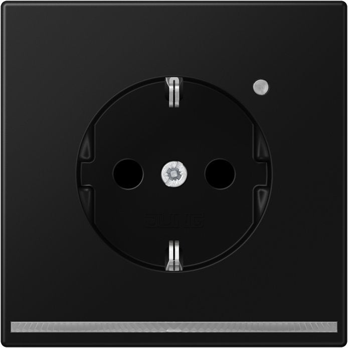 Jung - Steckdose SCHUKO Steckdose LS 1520-O SWM LNW mit LED-Licht