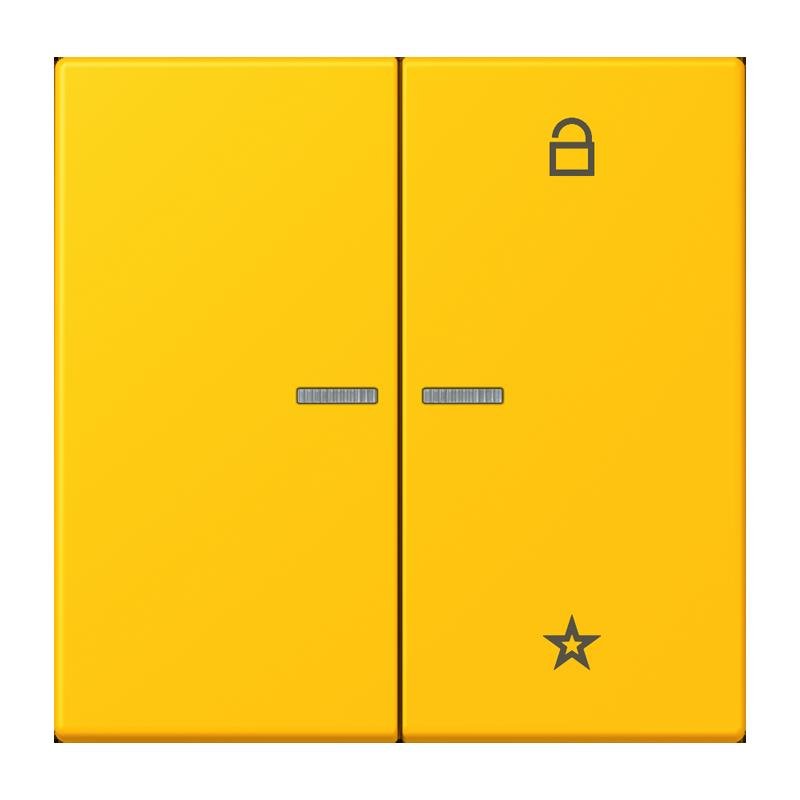 Jung - Bedienelement intelligent eNet Taster Universal 1f. FM LC 1701 263 le jaune vif (4320W)
