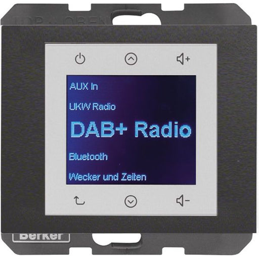 Berker - Elektronik-Gerät für Installationsschalterprogramme Radio DAB+, K.x anth. 29847006