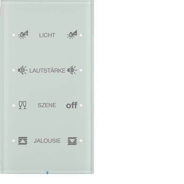 Berker - Bussystem-Tastsensor Touch-Sensor 4fach 75144150 Glas polarweiß