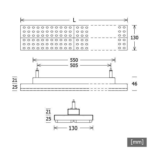 LTS Licht&Leuchten - Pendelleuchte LED-Pendelleuchte LUZ-D22103.840.BWsi 840, si