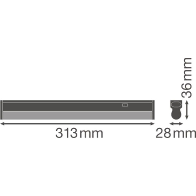 Ledvance - Lichtleiste LED-Lichtleiste m.Schalter LNCOMPSWITCH3004W 3K 3000K
