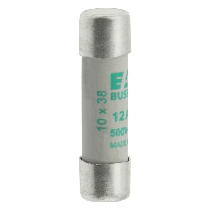 Eaton - Zylindrische Sicherung Sicherungseinsatz Nieders. C10M12 12A AC 500V 120kA − 10 Stück