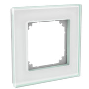 Elso - Abdeckrahmen Echtglas-Rahmen 1-fach WDE004035 kristallweiß