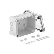 OBO Bettermann - Dose, Gehäuse für Montage auf der Wand/Decke Kabelabzweigkasten X10 LGR-TR m.transp. Deckel