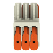 WAGO GmbH & Co. KG - Ein- und mehrpolige Klemmenleiste 1-Leiter-Federleiste 831-1103/322-000 Push-inCAGECLAMP,lgr − 24 Stück