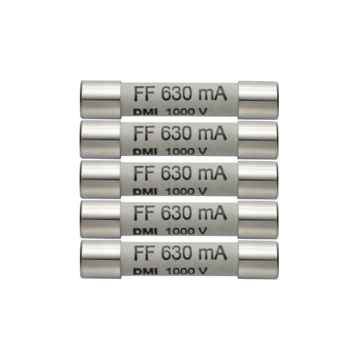 Testo - Zylindrische Sicherung Ersatz-Sicherungen 0590 0006 (VE5) 630mA/1000 V − 1 Packung