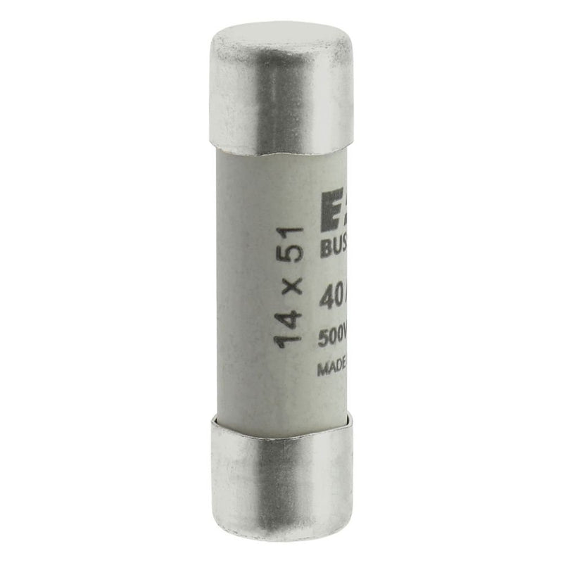 Eaton - Zylindrische Sicherung Sicherungseinsatz Nieders. CYLINDRICA#C14G40 40A AC 500V 120kA − 10 Stück