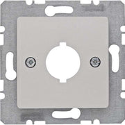 Berker - Einsatz/Abdeckung für Kommunikationstechnik Zentralplatte Alu 14317003 f.Melde/Befehlgerät