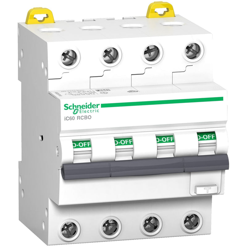 Schneider Electric - Kombination FI-Schalter/Leitungsschutzschalter FI/LS-Schalter A9D87416 4P 16A 30mA B 6KA