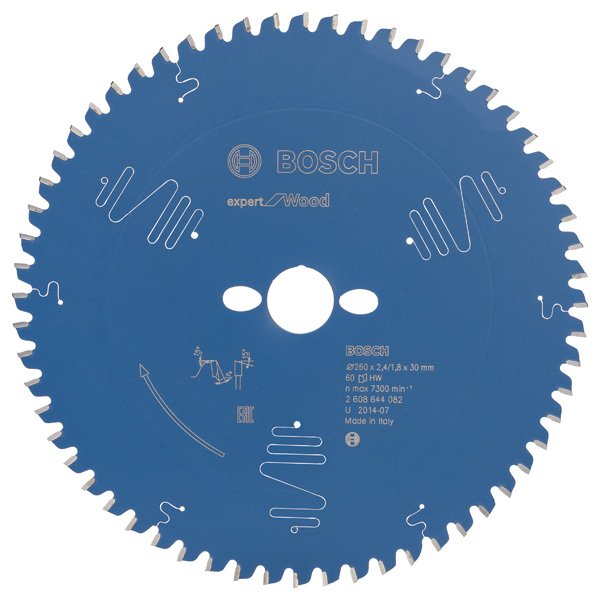 Bosch - Kreissägeblatt Expert for 2608644082 Wood B 260 x 30 Z60