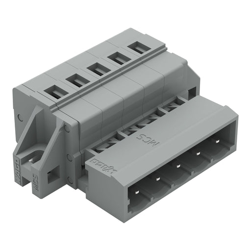 WAGO - Kabelsteckverbinder für Leiterplattensteckverbinder 1-Leiter-Stiftleiste 231-605/019-000 CAGECLAMP,2,5mm²,gr − 50 Stück