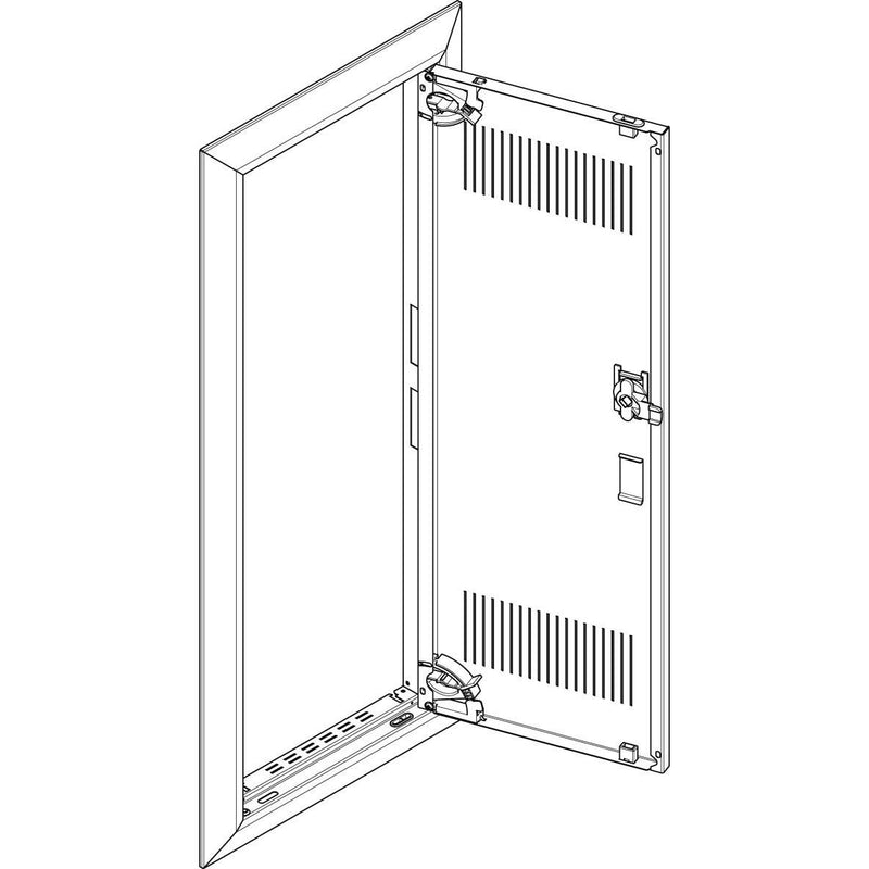 ABN - Tür/Bedientableau (Schaltschrank) Blendrahmen + Tür GBRU15TL für UP-VT,1x5-reihig