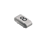 Weidmüller - Kabelmarkierungssystem Kabelmarkierer CLI M 2-4 GR/SW 8 MP 4x11,3mm,weich,grau − 100 Stück