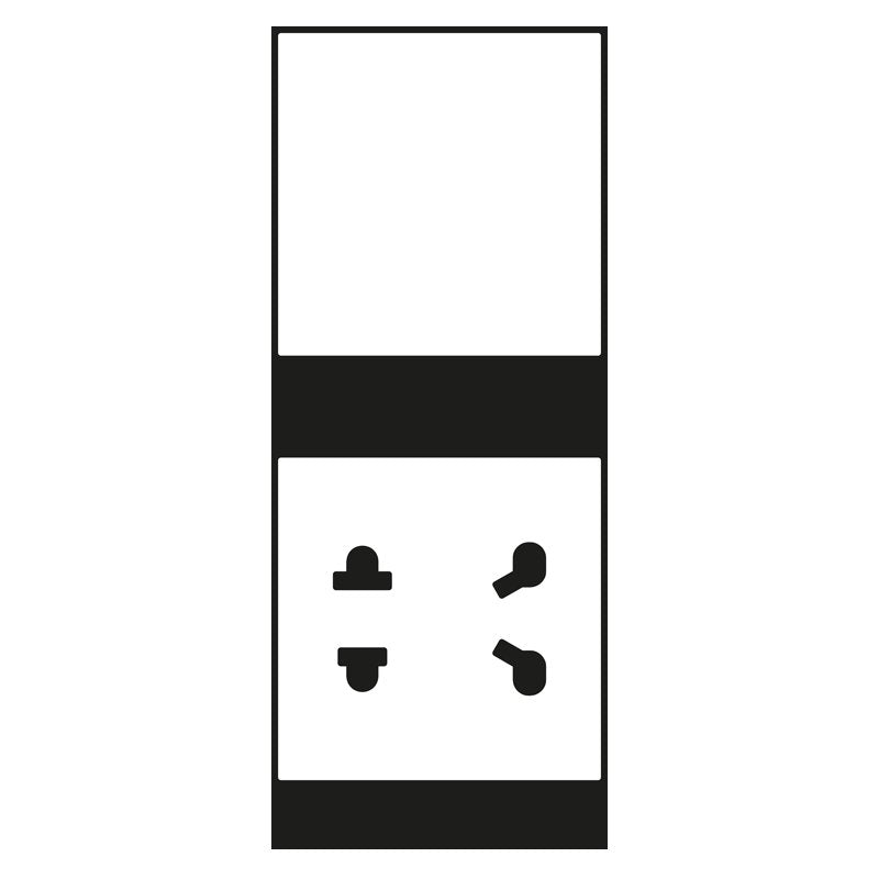 Jung - Abdeckung/Bedienelement für Installationsschalterprogramme Abdeckung 2-fach SO A 7522 WWM PL schneeweiß matt