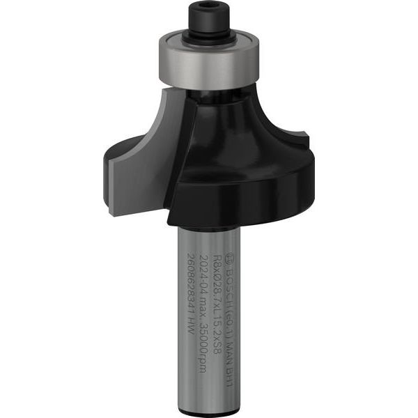 Bosch - Fräser PRO Abrundfräser, 2608628341 R 8, Schaft 8 mm