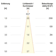 EVN Lichttechnik - Downlight/Strahler/Flutlicht LED-Einbauleuchte modular F05R11SM0630L24P Konfigurationstype